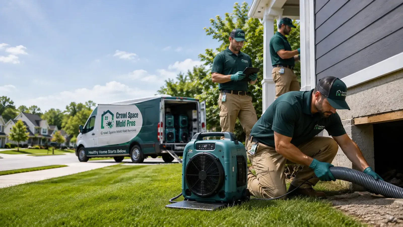 Crawl Space Mold Removal in Arlington, IN